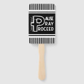 クリスチャン祈を進める一時停止 ハンドファン (裏面)