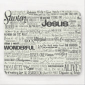 クリスチャン神名文字タイポグラフィ マウスパッド (正面)