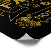 クリスチャン私たちは信仰によって歩く聖書の聖句引用文 ポスター (角)