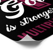 クリスチャン私の神は多発性骨髄腫よりも強い ポスター (角)