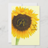 クリスチャン私は私の最愛のひまわり結婚式の招待 招待状 (裏面)