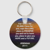 クリスチャン私は計画を知っているエレミヤ29:11 キーホルダー (正面)