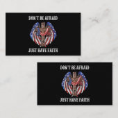 クリスチャン米国国旗を恐れてはいけない 名刺 (正面/裏面)