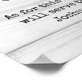 クリスチャン素朴ウェルカムポスター ポスター (角)