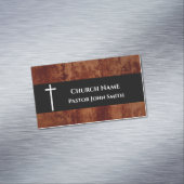 クリスチャン素朴教会の牧師 マグネット名刺 (インサイチュ)