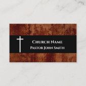 クリスチャン素朴教会の牧師 名刺 (正面)
