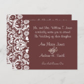 クリスチャン結婚の任意のカスタム色 インビテーションポストカード (正面/裏面)