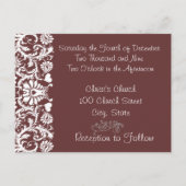 クリスチャン結婚の任意のカスタム色 インビテーションポストカード (裏面)