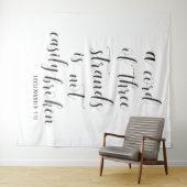 クリスチャン結婚の背景 | 3本のストランドコード タペストリー (インサイチュ(横))