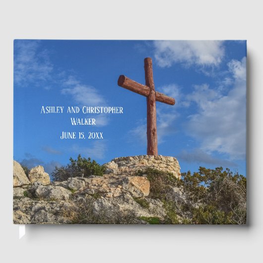 クリスチャン結婚クロスのゲストブック ゲストブック (正面)