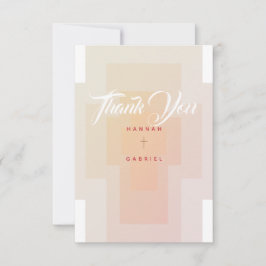 クリスチャン結婚クロスの感謝 サンキューカード