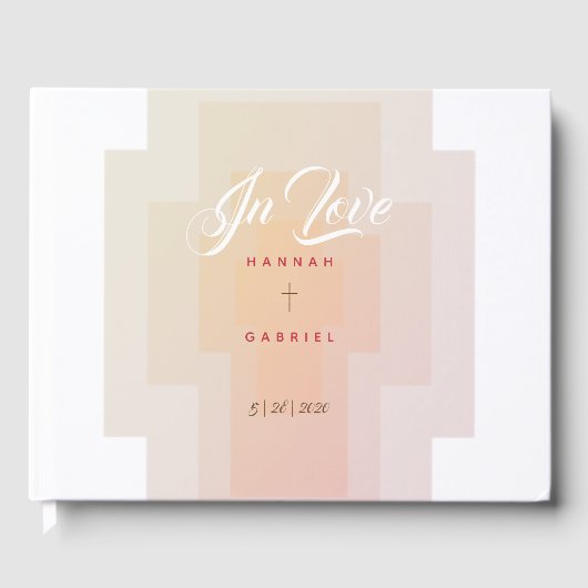 クリスチャン結婚クロスズゲストブック ゲストブック (正面)