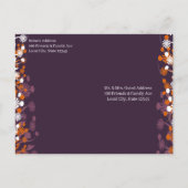 クリスチャン結婚ズパープルテラコッタフローラ開花 案内ポストカード (裏面)