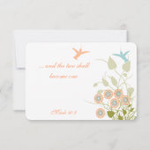 クリスチャン結婚ズラバードハミングバードフローラ 出欠カード (裏面)