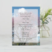 クリスチャン結婚ズ、さくらんぼの開花の木 招待状 (スタンド正面)