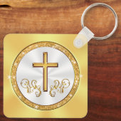 クリスチャン結婚式の引き出物、クリスチャンキーホルダー キーホルダー (裏面)