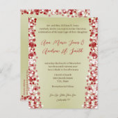 クリスチャン結婚式招待状カルメル&ブルーベリー インビテーションポストカード (正面/裏面)