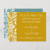 クリスチャン結婚式招待状カルメル&ブルーベリー インビテーションポストカード (正面/裏面)