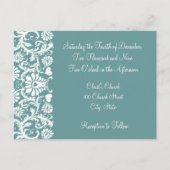 クリスチャン結婚式招待状カルメル&ブルーベリー インビテーションポストカード (裏面)