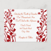 クリスチャン結婚式招待状カルメル&ブルーベリー インビテーションポストカード (裏面)