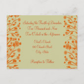 クリスチャン結婚式招待状カルメル&ブルーベリー インビテーションポストカード (裏面)