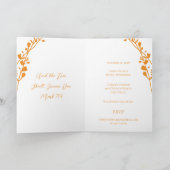 クリスチャン結婚式招待状変更カードの色 招待状 (内部)