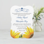 クリスチャン結婚式招待状 – ひまわり 招待状 (スタンド正面)