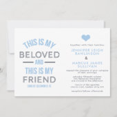 クリスチャン結婚式招待状 - わたしの愛する人 招待状 (正面)