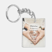 クリスチャン結婚聖なる書物、 経典の写真 キーホルダー (正面左)