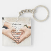 クリスチャン結婚聖なる書物、 経典の写真 キーホルダー (裏面)