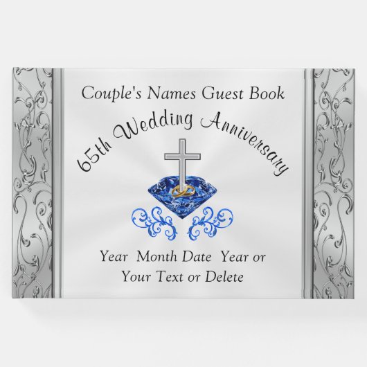 クリスチャン結婚65周年記念ゲストブック ゲストブック (正面)
