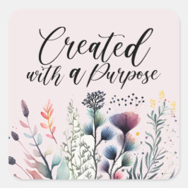 クリスチャン聖なる書物、 経典ことわざフローラ スクエアシール