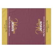 クリスチャン聖なる書物、 経典イエズス理由シーズンクリスマス テーブルクロス (正面(横))