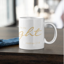 クリスチャン聖なる書物、 経典ザライトイエローミニマリスト コーヒーマグカップ