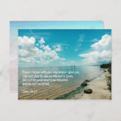 クリスチャン聖なる書物、 経典スカイウォーター平和を恐れる 案内ポストカード (正面/裏面)