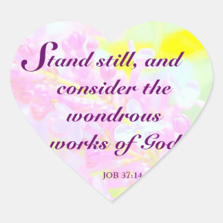 クリスチャン聖なる書物、 経典バイブル聖句フローラデザイン ハートシール