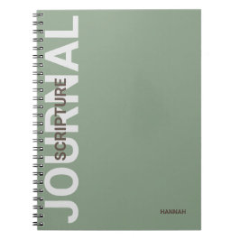 クリスチャン聖なる書物、 経典パーソナライズされたグリーンジャーナル ノートブック