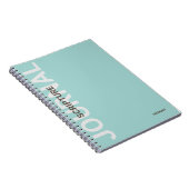 クリスチャン聖なる書物、 経典パーソナライズされたティール(緑がかった色)ジャーナル ノートブック (右側)