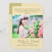 クリスチャン聖なる書物、 経典写真卒業のお知らせ/ 招待状 (正面/裏面)