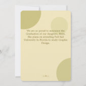 クリスチャン聖なる書物、 経典写真卒業のお知らせ/ 招待状 (裏面)