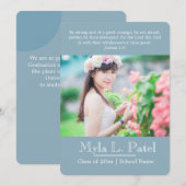 クリスチャン聖なる書物、 経典写真卒業のお知らせ/ 招待状 (正面/裏面)