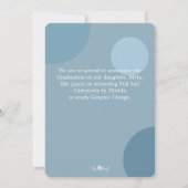 クリスチャン聖なる書物、 経典写真卒業のお知らせ/ 招待状 (裏面)