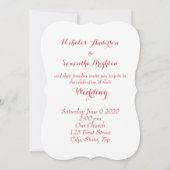 クリスチャン聖なる書物、 経典熱帯結婚花 招待状 (裏面)