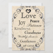 クリスチャン聖なる書物、 経典結婚式招待状 招待状 (裏面)