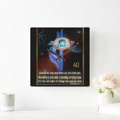 クリスチャン聖なる書物、 経典 スクエア壁時計 (ホーム)