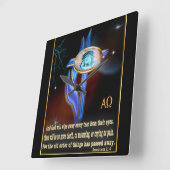 クリスチャン聖なる書物、 経典 スクエア壁時計 (傾斜)