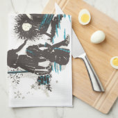 クリスチャン聖ベビーイエズクリスマス出生シーン キッチンタオル (四つ折り)