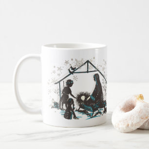 クリスチャン聖ベビーイエズクリスマス出生シーン コーヒーマグカップ