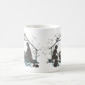 クリスチャン聖ベビーイエズクリスマス出生シーン コーヒーマグカップ (中央)