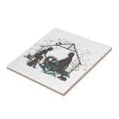 クリスチャン聖ベビーイエズクリスマス出生シーン タイル (側面)